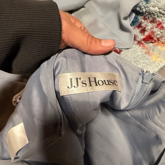 Dusty Blue Bridesmaids Dress - Picture 4 of 10